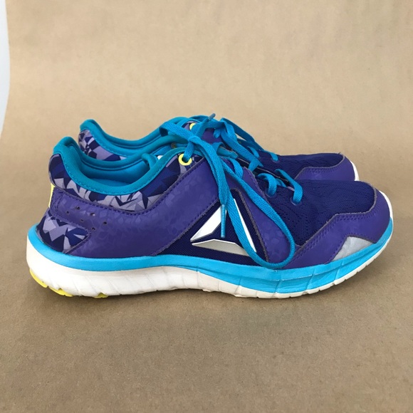 Reebok Fusion GR Running Shoes Sz 5 Purple Teal - Picture 3 of 7